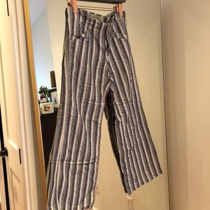 Pilcro (anthro) striped linen pants